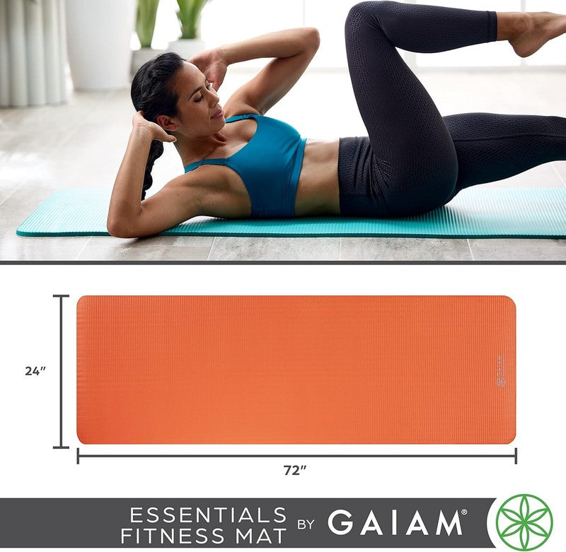 Thick Yoga Mat 72"x24" Fitness Exercise Mat w/ Strap Non Slip Cushion Workout5