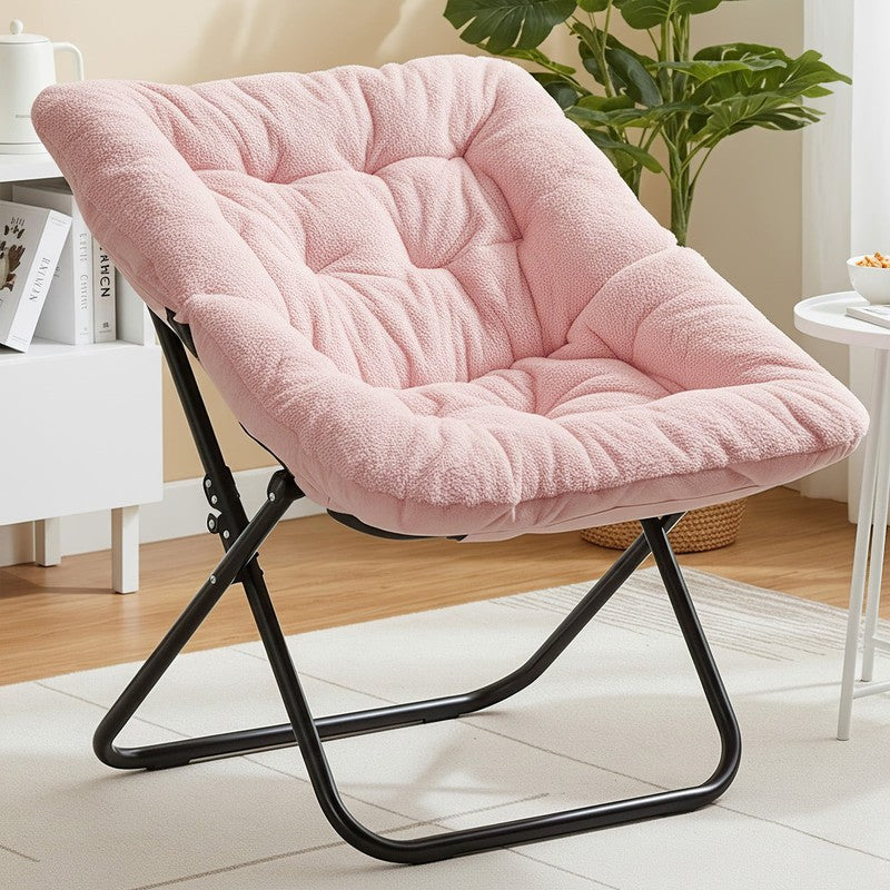 Comfy Chair for Adults, Soft Faux Fur Folding Lounge for Bedroom Living Room Dor3
