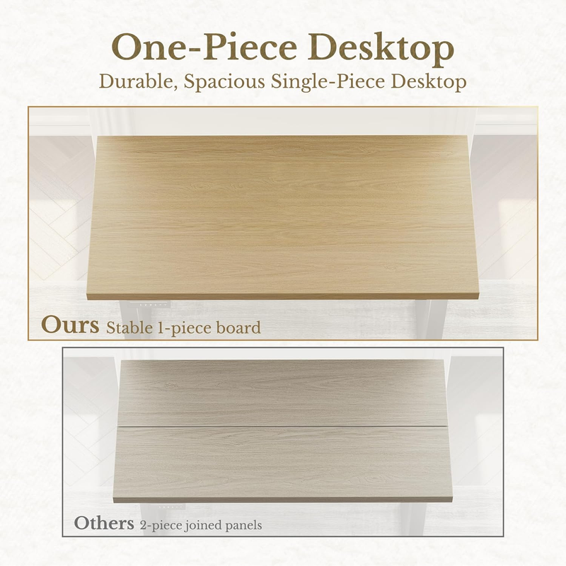 Light Walnut Electric Standing Desk 48in Adjustable Height Desk3