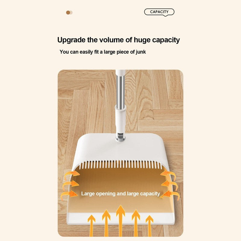 Broom and Dustpan Combo Set for Home Clearance   Heavy Duty Cleaning Tools   10X5