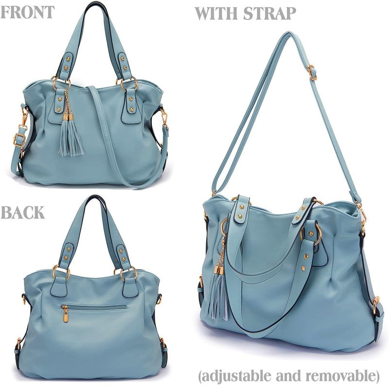 Women Fashion Handbag Set 4PCS Shoulder Bag Satchel Hobo Tote Purse2