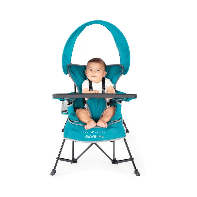 Go with Me Jubilee Deluxe Portable Infant Chair, Removable Canopy, Teal9