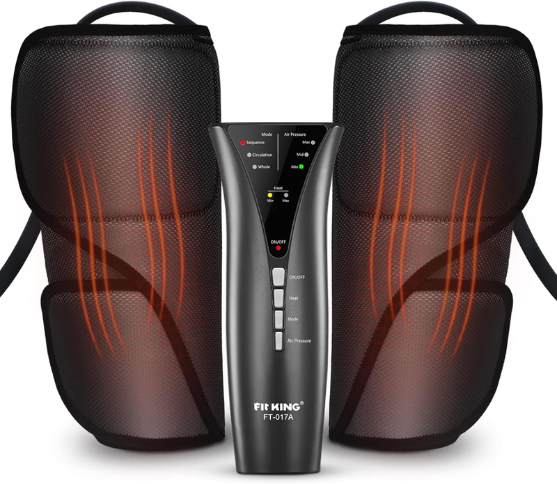 Leg Massager w/ Heat Air Compression Calf Circulation Pain Relief RLS Edema9