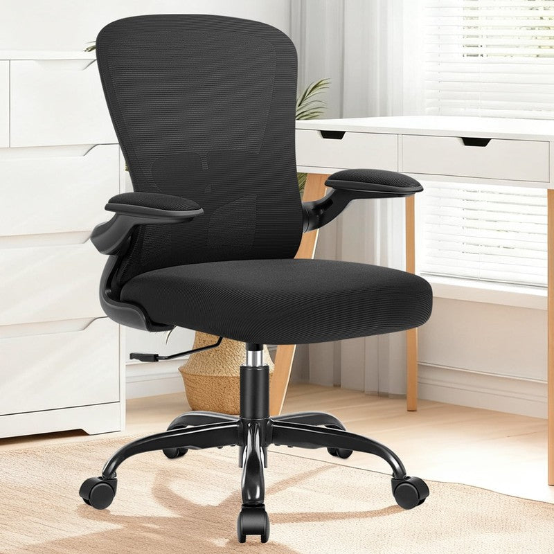 Office Chair, Ergonomic Desk Chair with Adjustable Lumbar Support, High Back Mes8
