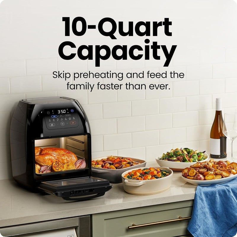 Multifunctional Digital Air Fryer+ Rotisserie, Dehydrator, Convection Oven, 17 T3