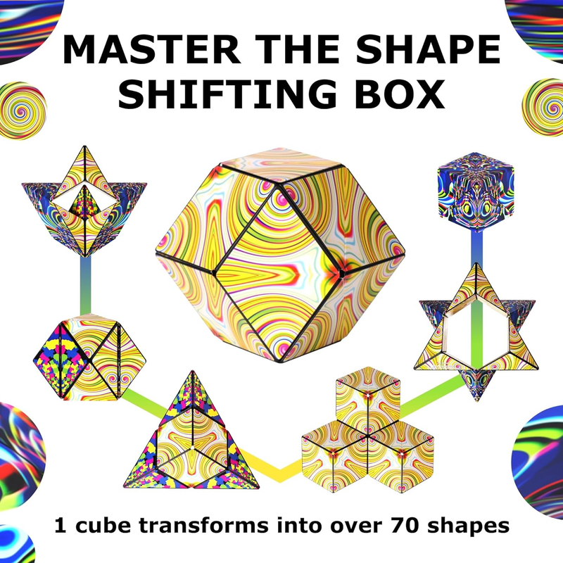 Sensory Fidget Cube Stress Relief Shape Shifting 100+ Shapes Toy3