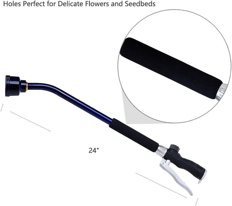 24" Watering Wand with Stainless Head - Ideal for Plants, Flowers & Gardens6