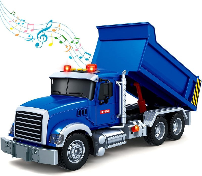 Large Dump Truck Toy with Sound and Lights for Boys and Girls Ages 3 7 Indoor Ou6