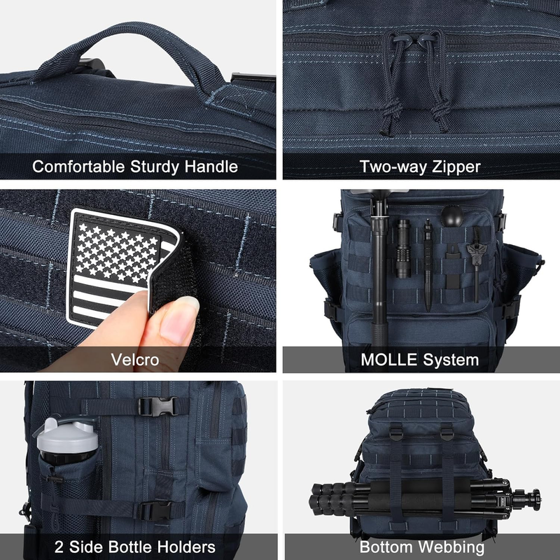 50L Tactical Military Backpack Molle Army Assault Pack  Bag Water Resistant4