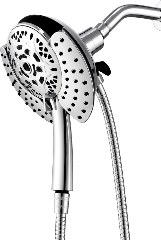 High Pressure 2 in 1 Handheld & Rain Shower Head with 59" Hose6