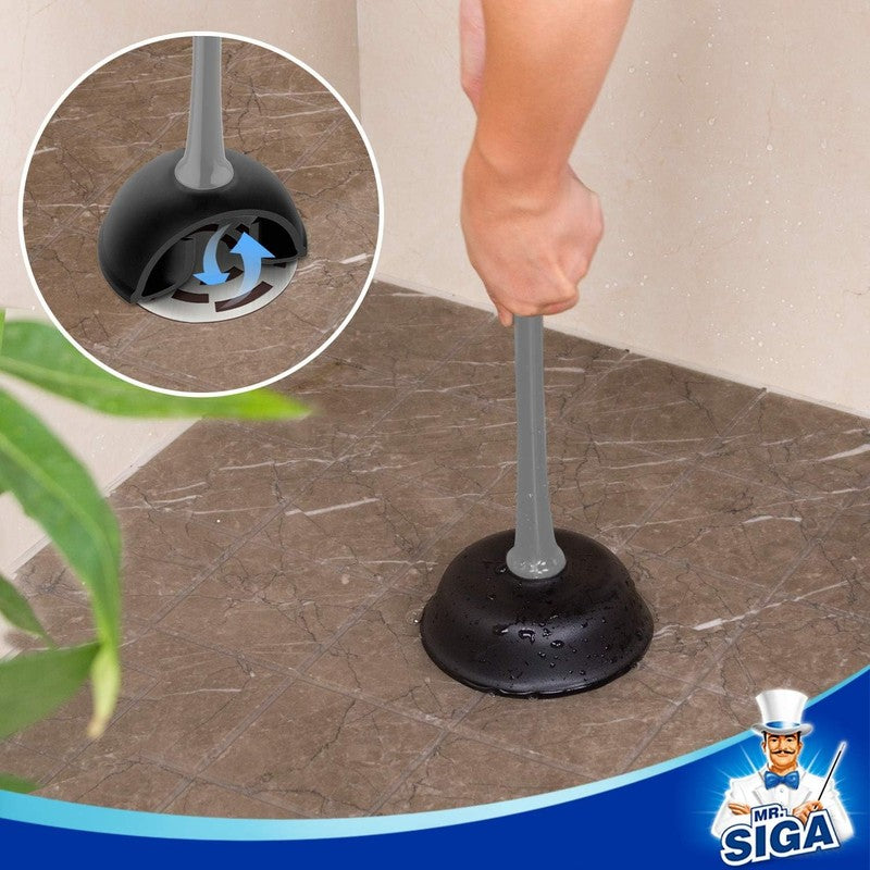 Toilet Plunger and Bowl Brush Combo for Bathroom Cleaning, Gray, 1 Set4