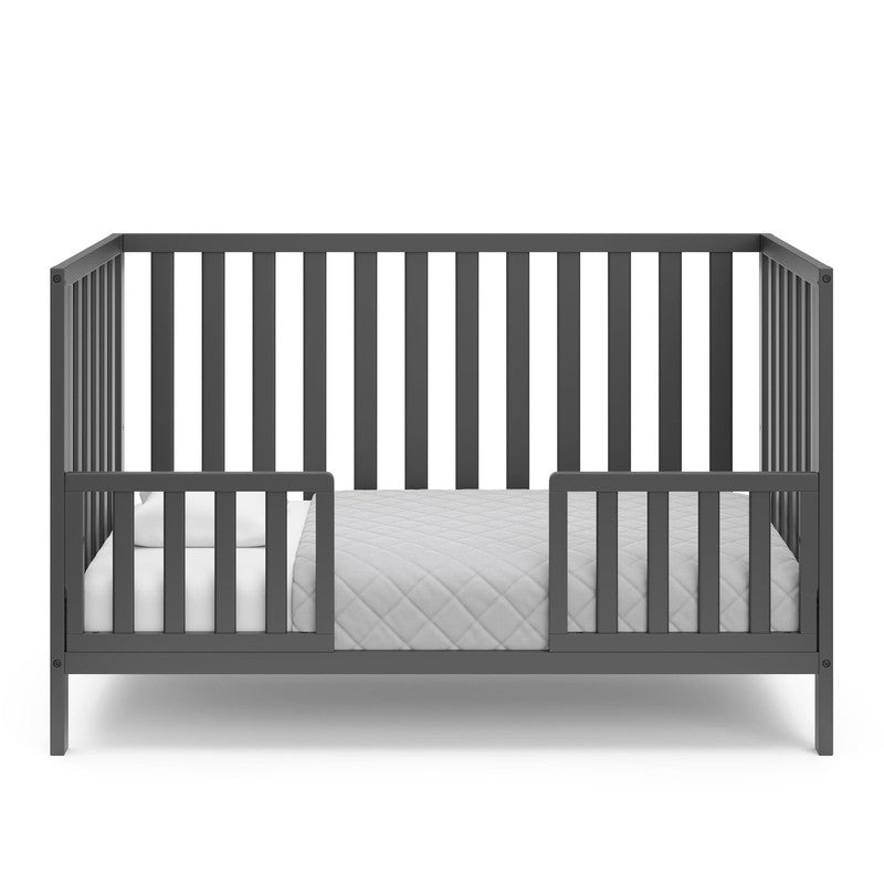Sunset 4 In 1 Convertible Baby Crib, Gray3