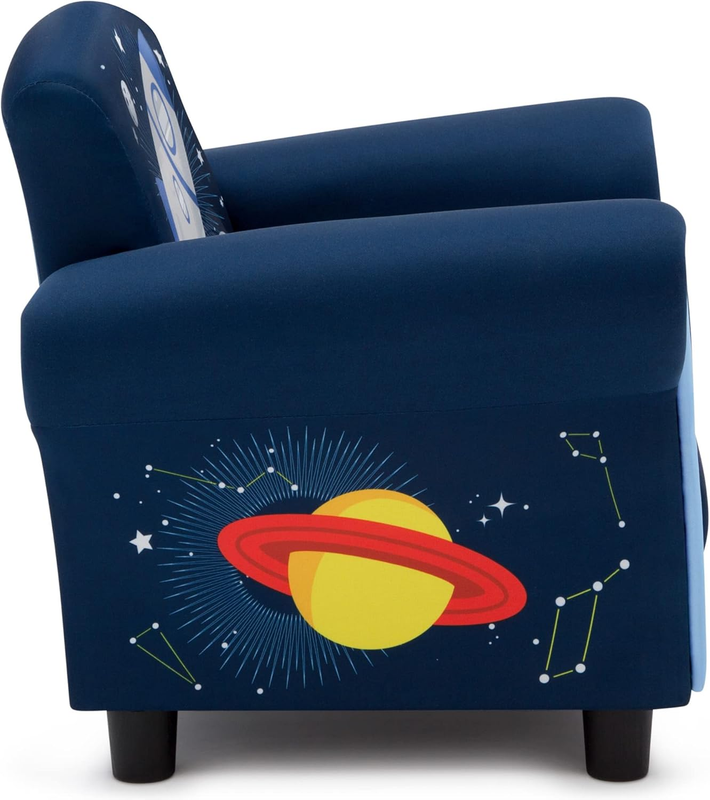 Space Adventures Kids Upholstered Chair, Blue6