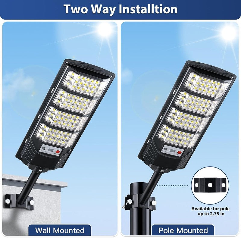 20000LM Solar Street Lights 2 Pack, Waterproof Motion Sensor LED Flood Lights1