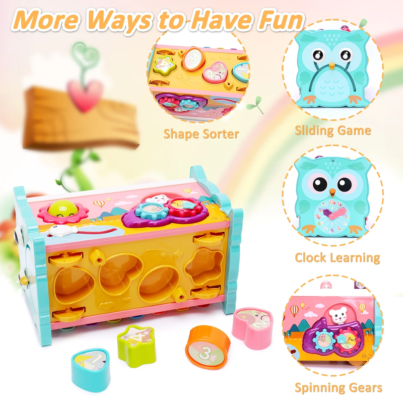 Montessori Learning Toys 8 in 1 Baby Sensory Toys Toddler Educational Gifts for 5
