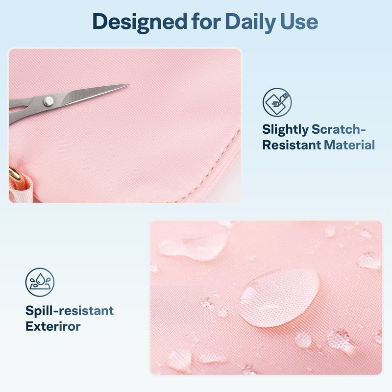Bolsa Tote para Laptop 13 17 Pulgadas Resistente al Agua Ligera Rosa3