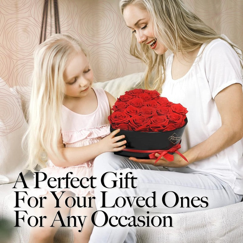 16 Flower Forever Heart Shape Box   Preserved Roses Gift for Her, Preserved Flow4