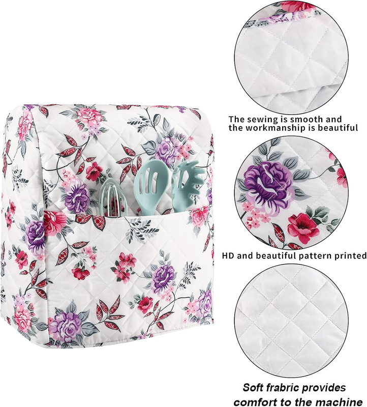 KitchenAid Stand Mixer Cover 5 8 Qt Dust Cover w/ Storage Pockets3