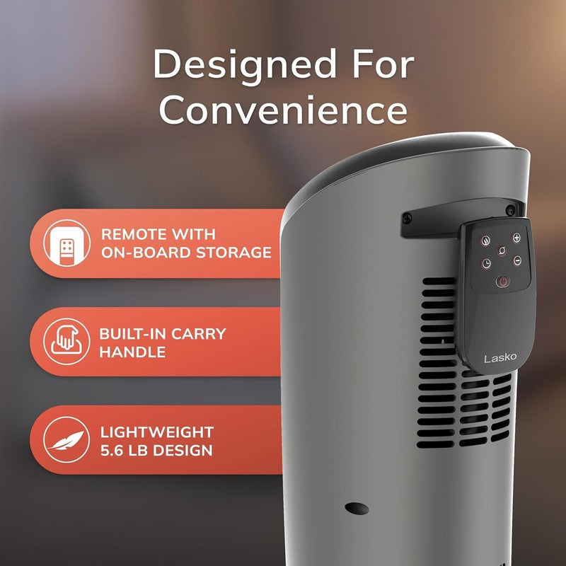 1500W Tower Space Heater Indoor w/ Remote Compact Electric Heater Grey5