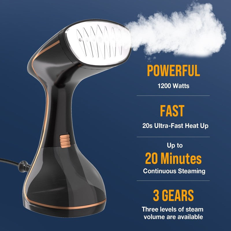 1200W Clothes Steamer for Home & Travel, Portable, 320ML Water Tank1