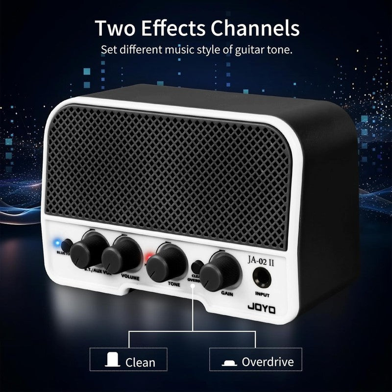 Mini Guitar Amplifier 5W Bluetooth Rechargeable Portable Practice Amp Black2