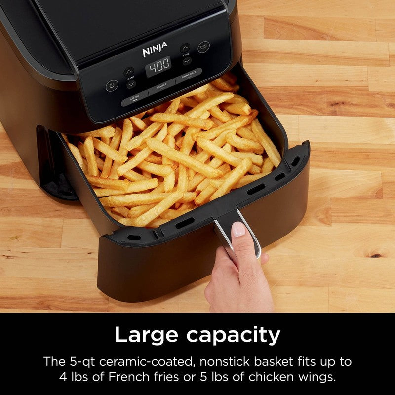 Pro XL 5 Qt Black Air Fryer with Automatic Shutoff for Safe Cooking NEW2