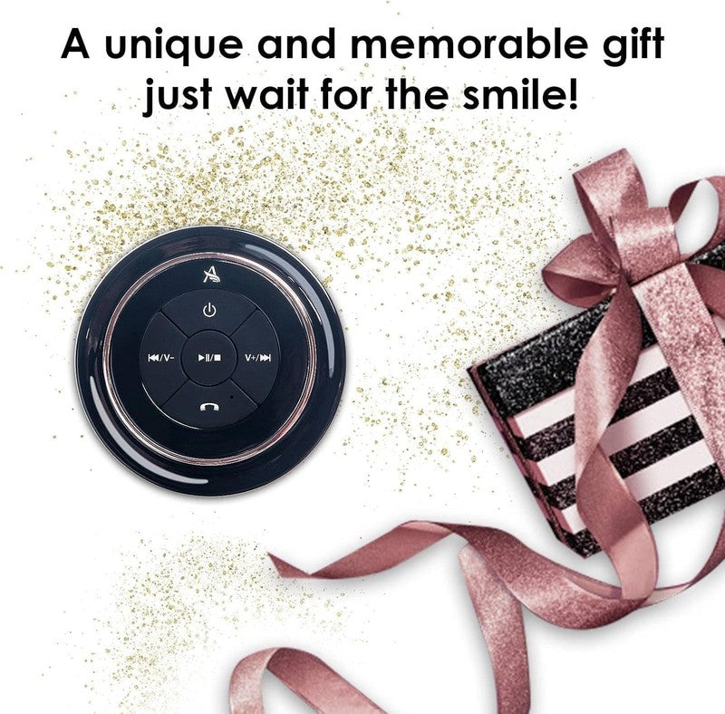 Soundangel Mate Shower Speaker, IPX7, Deep Bass, 12H Play, Mic, Rose Gold Gift8