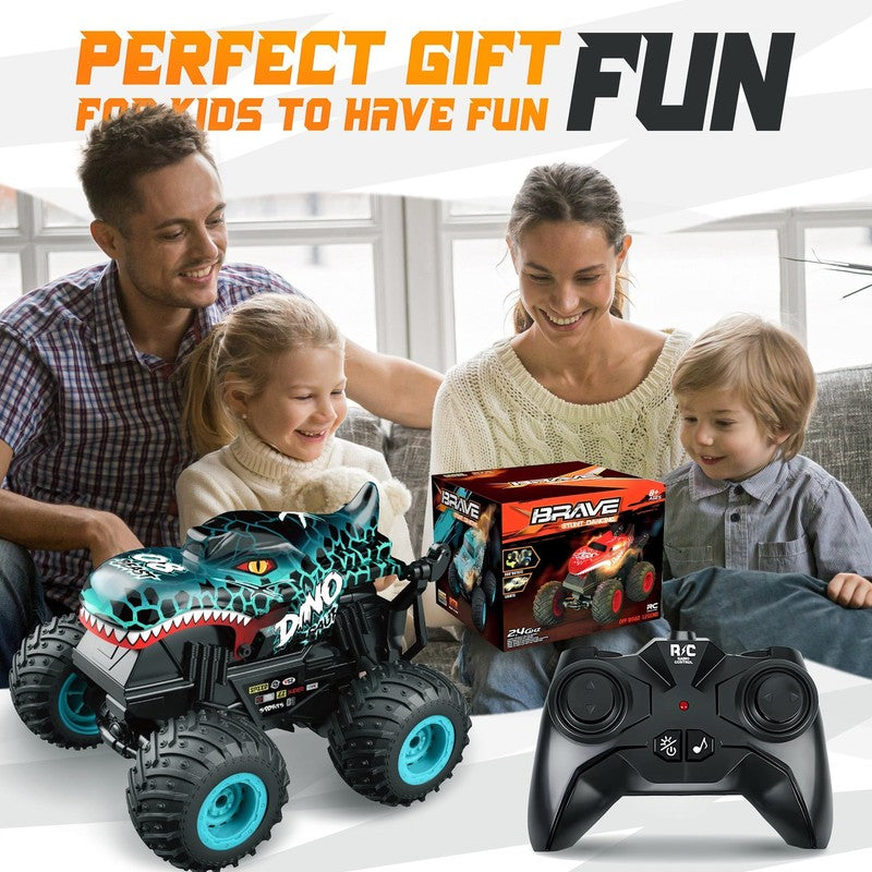 Remote Control Cars for Boys, 1:20 RC Monster Trucks with Lights, All Terrain St4
