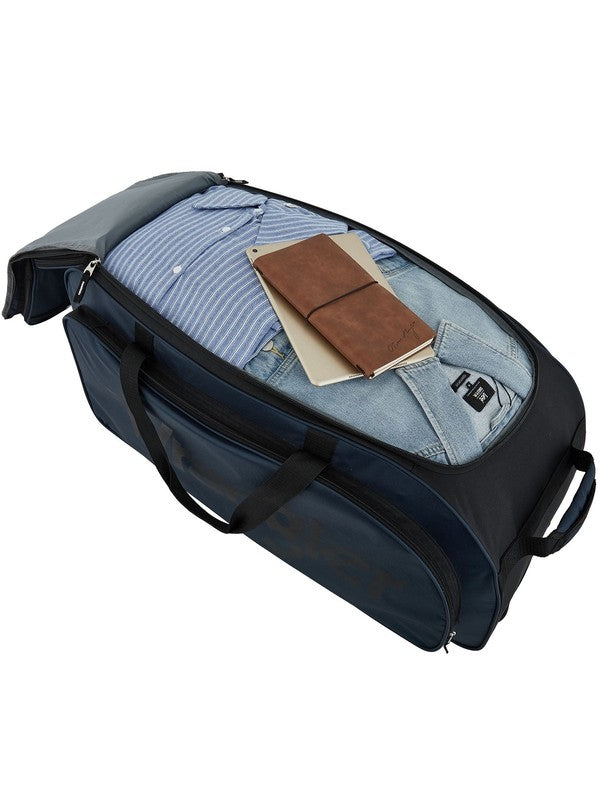 30" Rolling Duffel Bag – Large Checked Travel Luggage with Multi-Pockets, Blue6