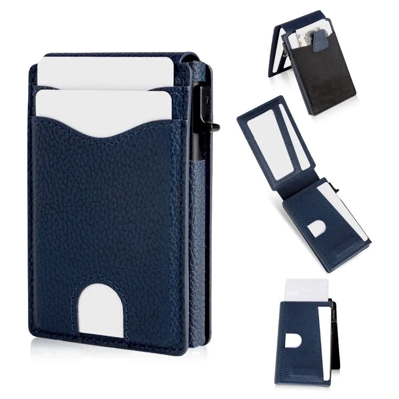 Men's RFID Blocking Pop Up Bifold Wallet Slim Card Holder ID Window 9 13 Cards5