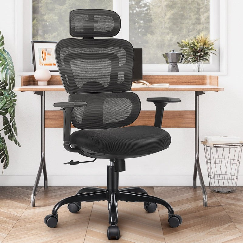 Ergonomic High Back Office Chair with Lumbar Support & High-Sponge Cushion8