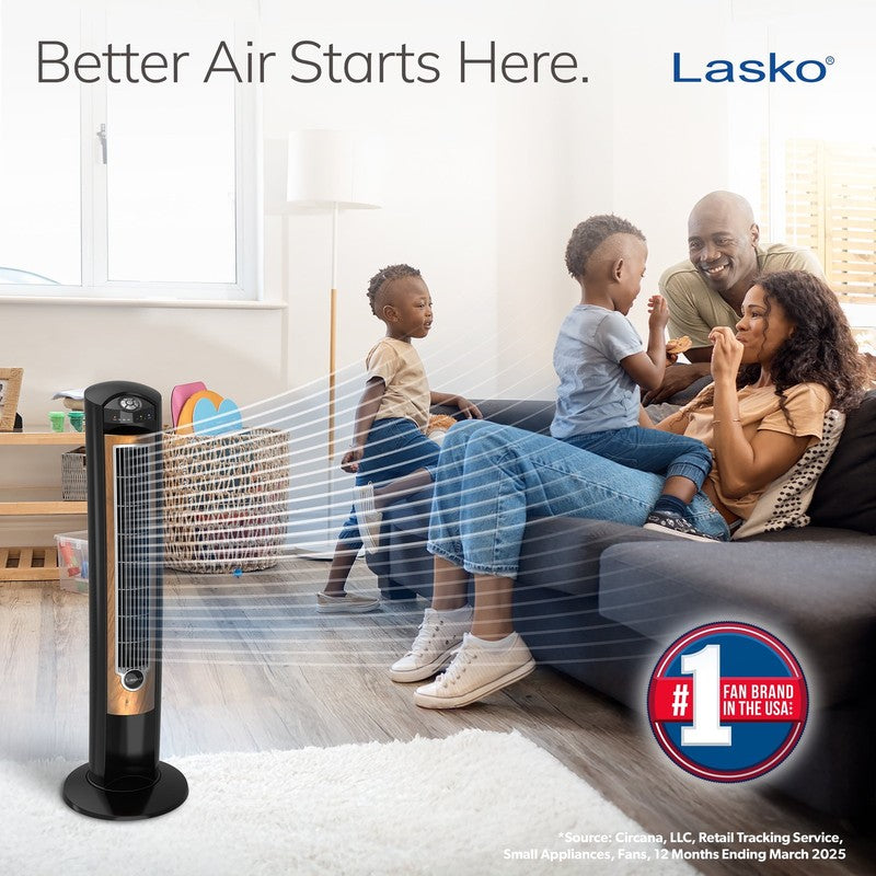 42" Oscillating Tower Fan with Remote & Ionizer   3 Speeds for Ultimate Comfort6