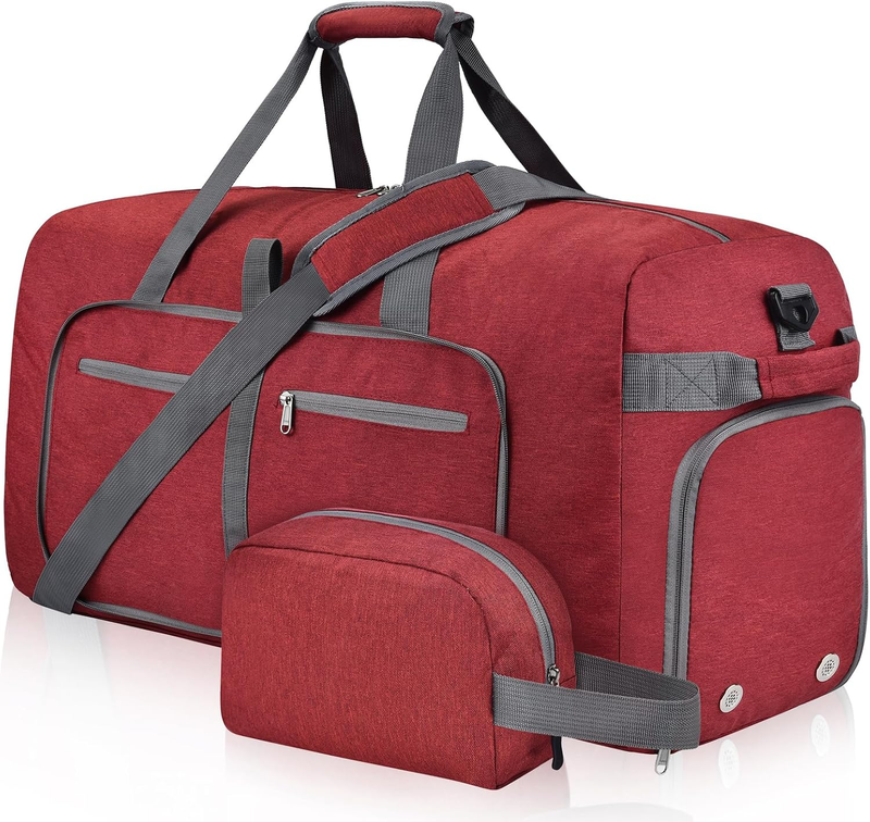 Duffle Bag Shoes Compartment Foldable Travel Waterproof Adjustable Strap Men10
