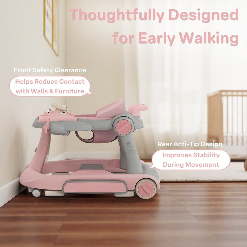 5-In-1 Musical Baby Walker with Wheels, Foldable Baby Walker for Boys Girls, Pin5