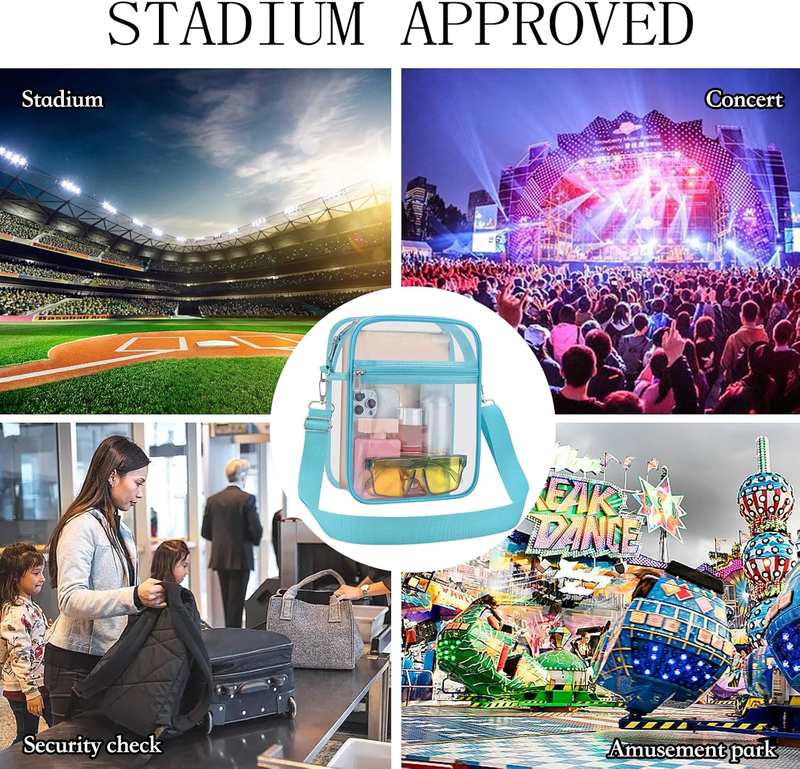 Clear Stadium Approved Crossbody Bag Transparent Messenger Bag5
