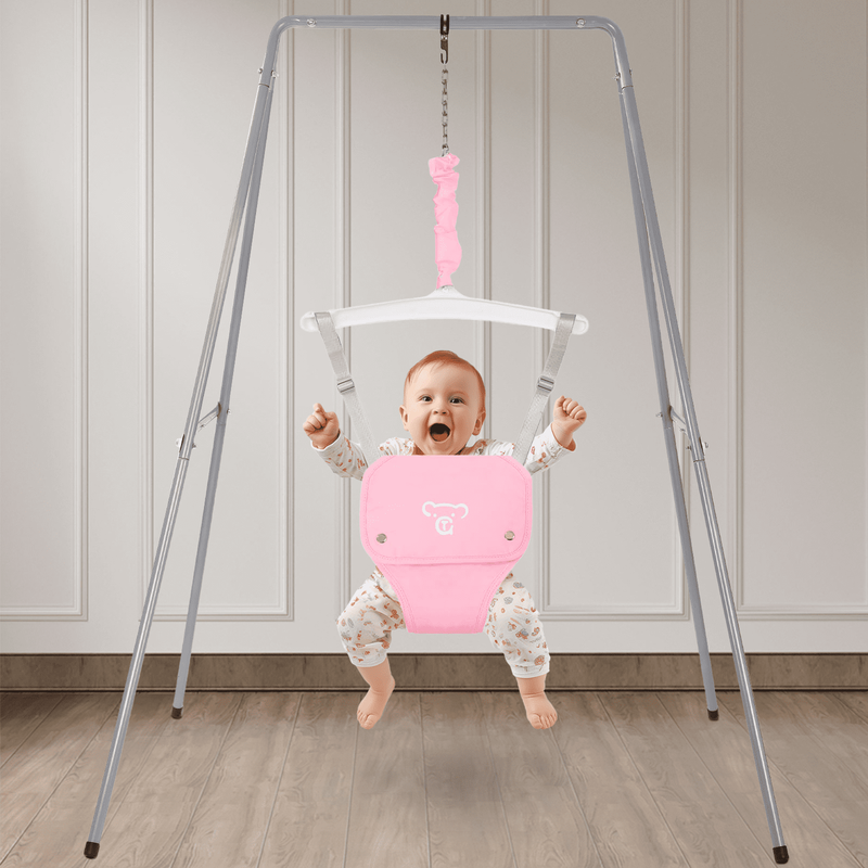Baby Jumper with Stand, Bouncer & Exerciser, 6-24 Months, Pink1