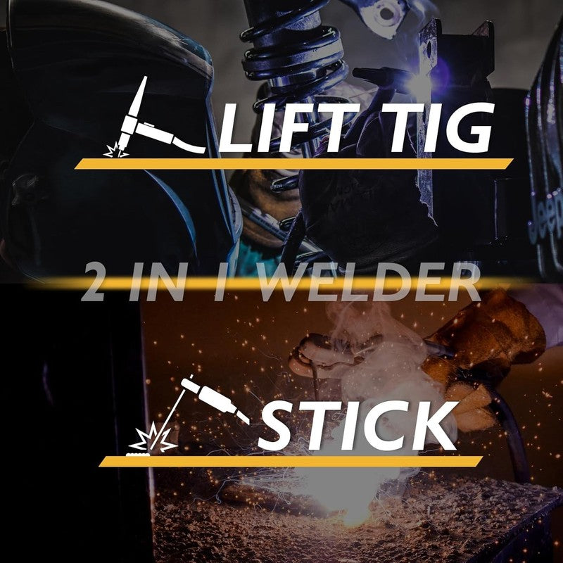 135A 110/220V Dual Voltage Mini Stick Welder Lift TIG Welder with LCD Display Po5