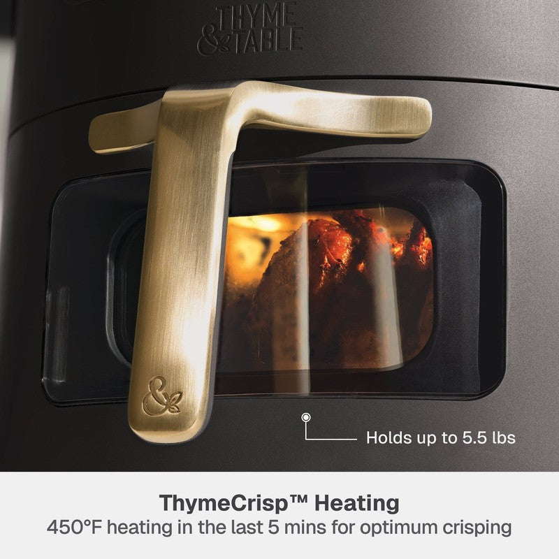 6QT Air Fryer with Thymecrisp Ceramic Nonstick Basket Slate Grey5