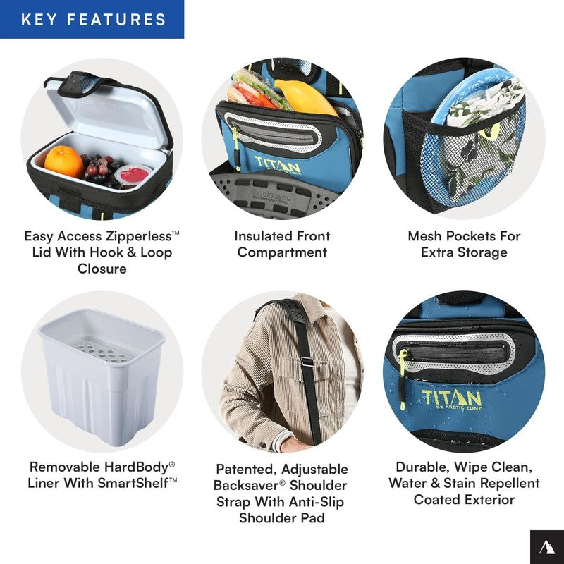 Deep Freeze Zipperless Hardbody Cooler with Insulation & Smartshelf5