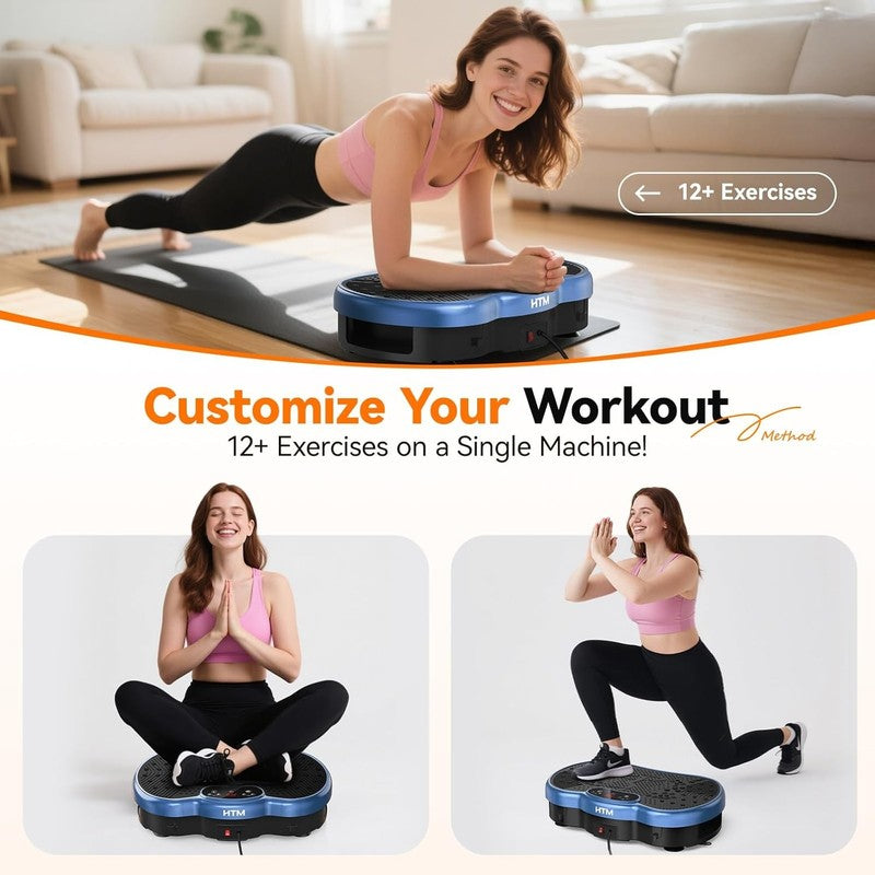 Vibration Plate Machine 300lbs 120 Speeds 9 Modes Home Fitness Workout2