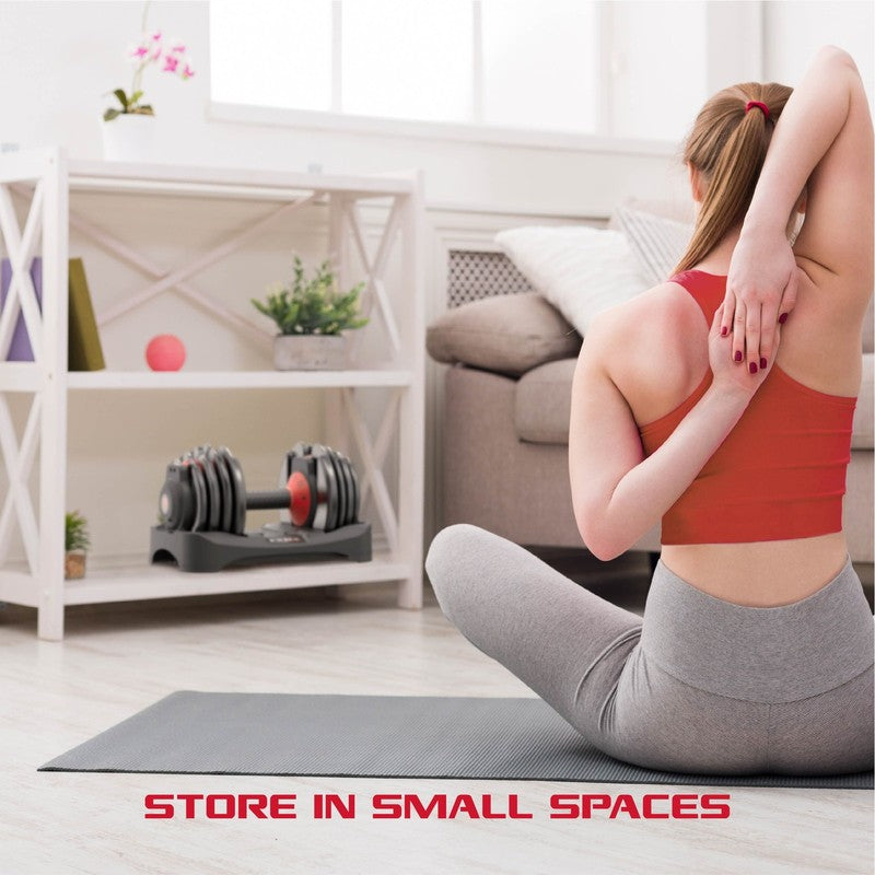 Adjustable Dumbbells, 25Lb Smartbell Dumbbell Set with 9 In 1 Quick Select Weigh1