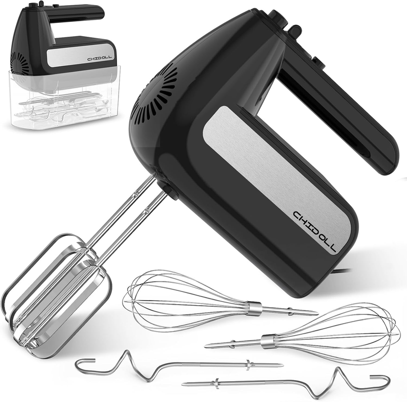 5 Speed Electric Hand Mixer, 800W Handheld Mixer with Turbo for Baking & Cooking0