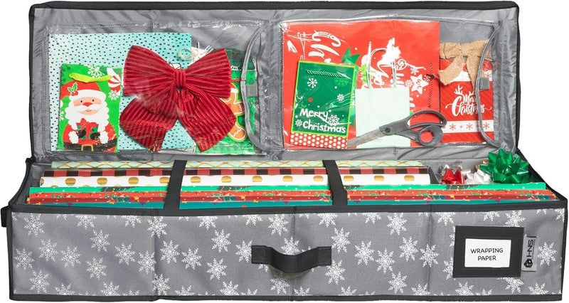 Wrapping Paper Storage Container – Fits up to 27 Rolls 1 3/8” Diam.   Underbed G8