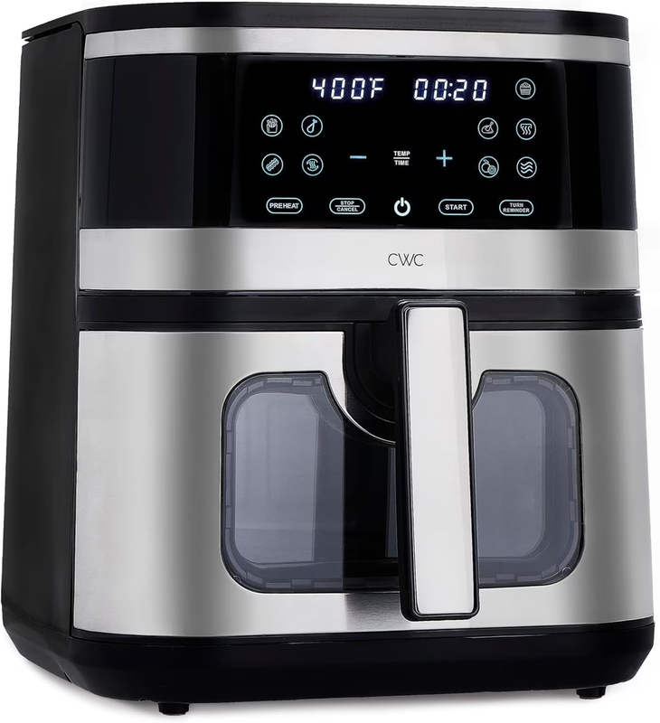 Digital 8.5-Quart Air Fryer Stainless Steel Kitchen Appliance Black10