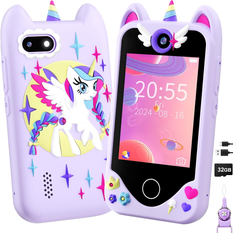 Kids Smart Phone for Girls Gifts - Toddler Christmas Birthday Gift for Age 3 4 50