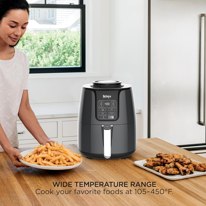 Ninja AF101 4QT Air Fryer 4 in 1 Roast Crisp Reheat Dehydrate Grey4