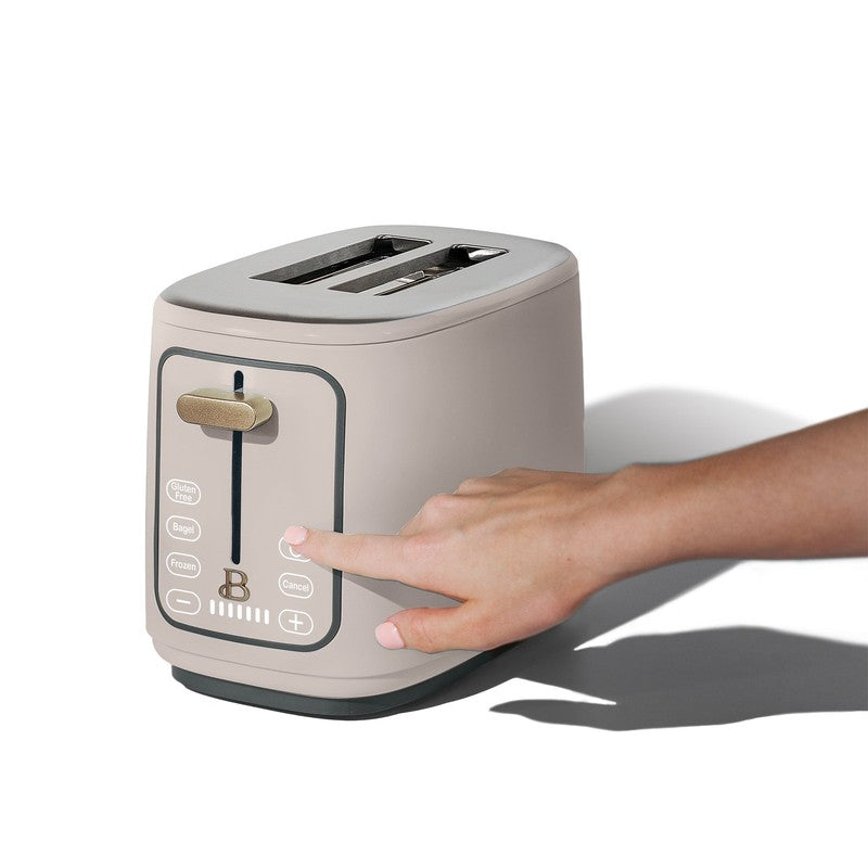 2 Slice Toaster with Touch Activated Display, Porcini Taupe by Drew Barrymore1