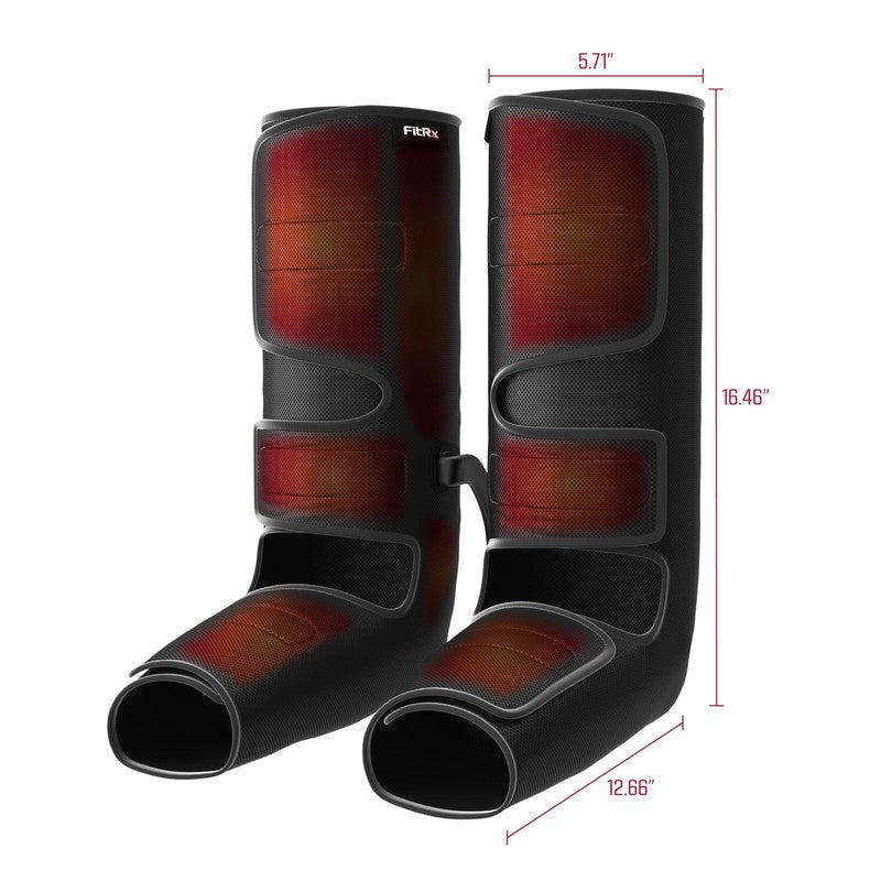 Recovermax Compression Boots – Heated Leg & Foot Massager with Adjustable 8