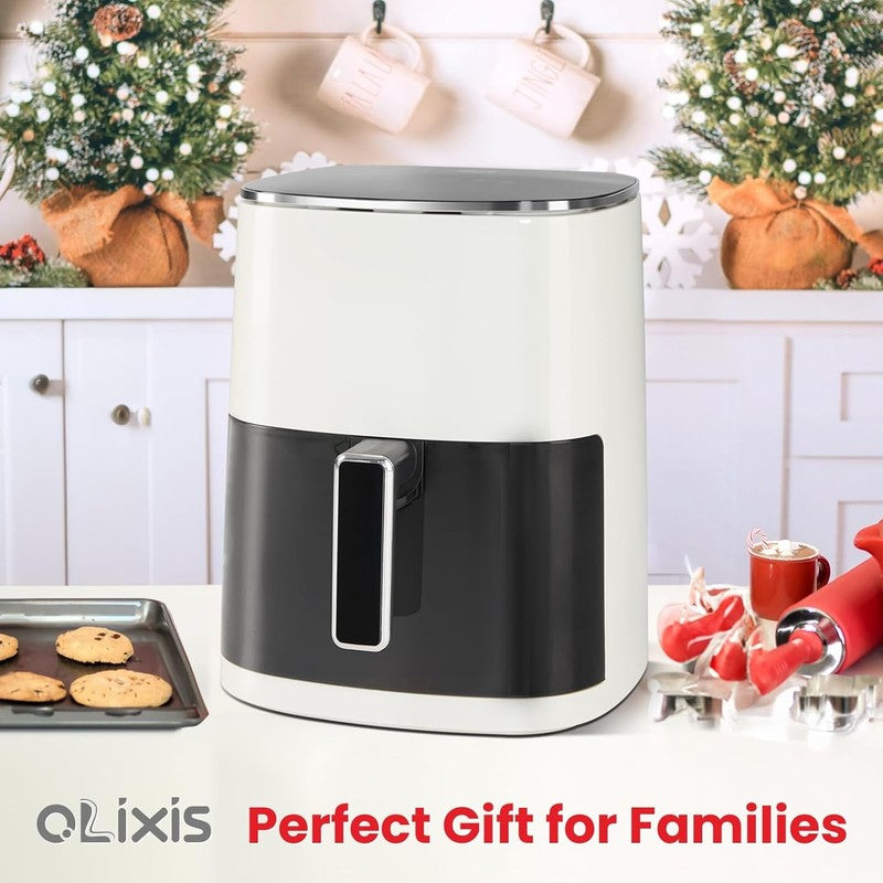 6QT Square Air Fryer, 12-in-1, Air Fry, Roast, Dehydrate, Bake, 400°F, Beige4
