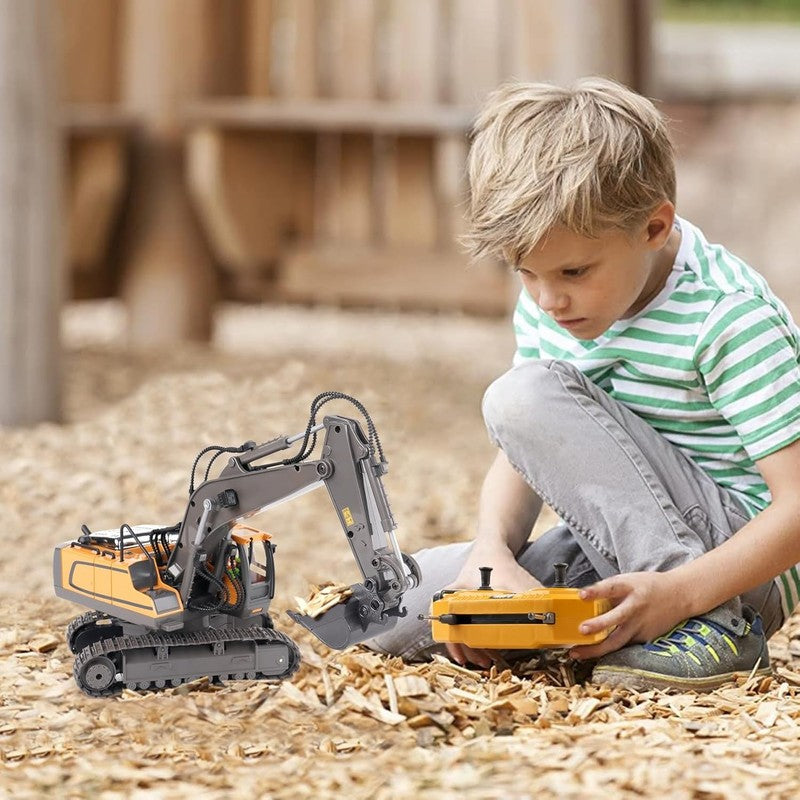 Remote Control Excavator Toy for 6-12 Yr Boys, Best Birthday Gifts for Kids 4-7 2